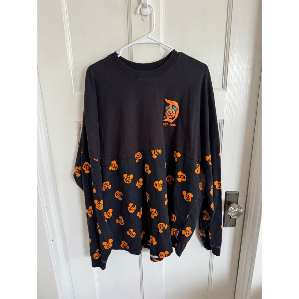 Disney Halloween pumpkin Mickey Mouse Spirit Jersey sweatshirt size xxl
